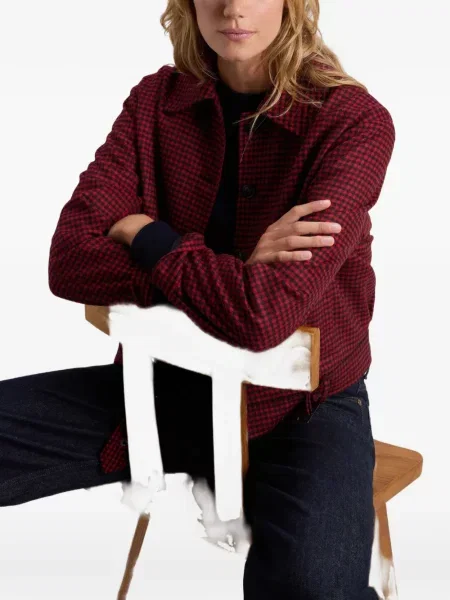 Cu centură top Woolrich în carouri roșu