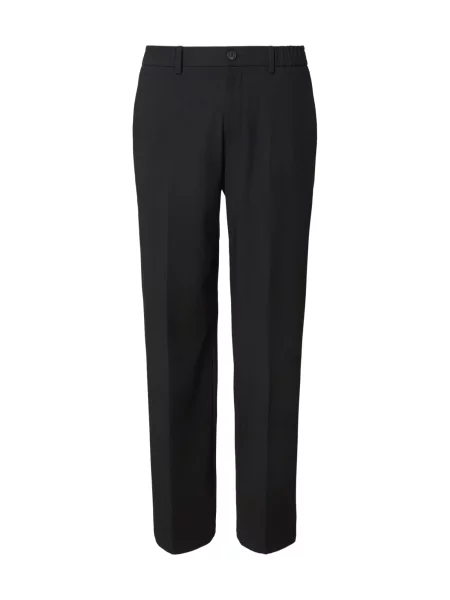 S.Oliver Pantaloni cu dungă negru