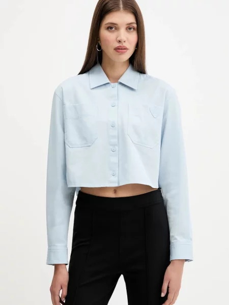 Hugo Blue cămașă din cu guler clasic regular albastru