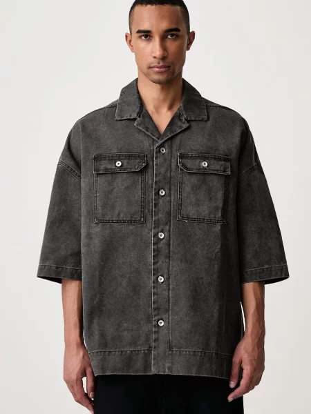 Rick Owens DRKSHDW Magnum Tommy cămașă din pentru bărbați