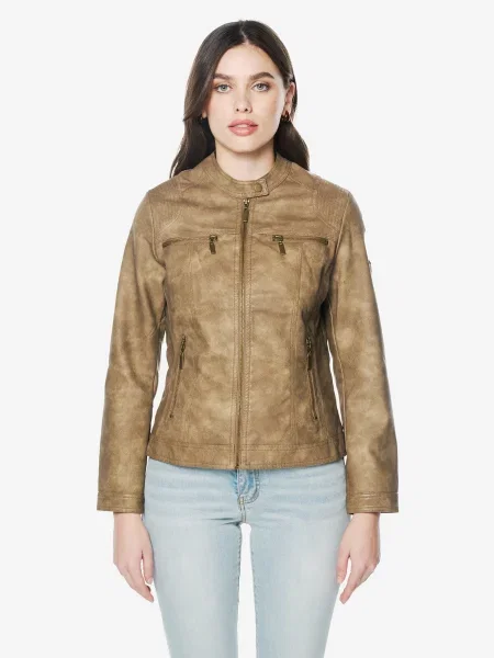 KOROSHI Geacă de primăvară-toamnă maro