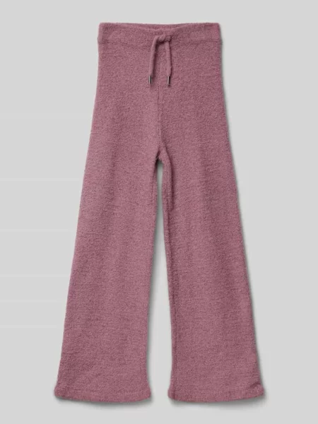 Spodnie z dzianiny o kroju regular fit z szeroką nogawką S.oliver Red Label