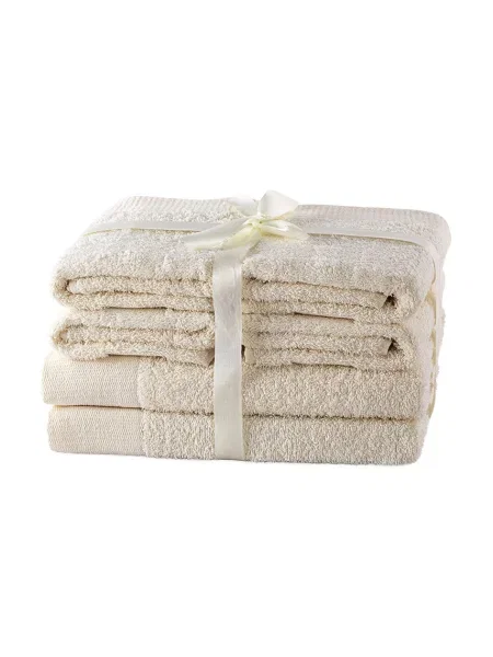 Комплект кърпи 6 броя бежово