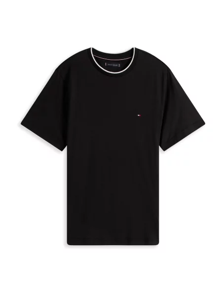 TOMMY HILFIGER Tricou negru alb