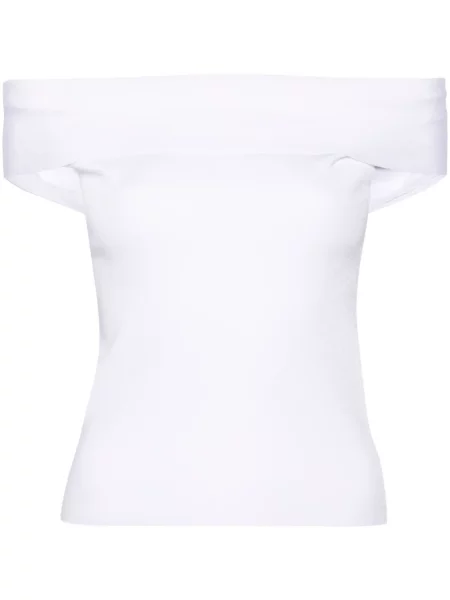 Top Fabiana Filippi tricotate alb