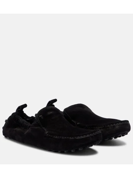 Pantofi loafer Tod's din piele de căprioară negru