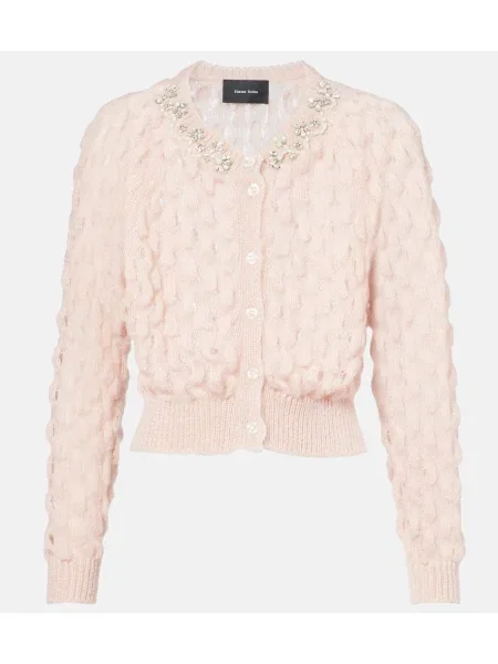 Cardigan Simone Rocha de mohair roz