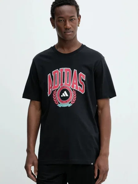 Тениска adidas VSTY CREST с принт черно