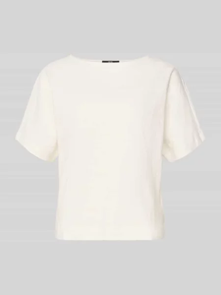 T-shirt z fakturowanym wzorem i dekoltem w łódkę Zero