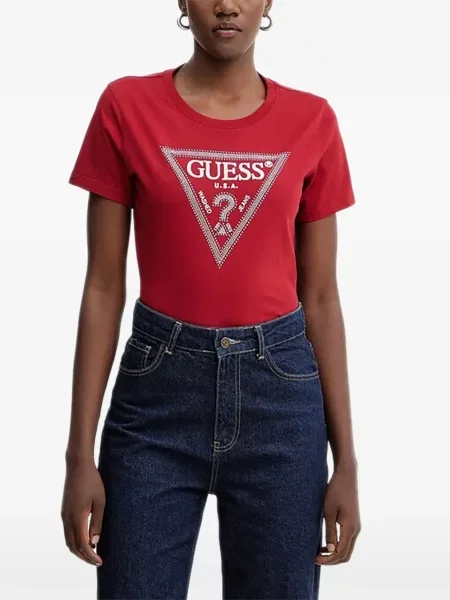 Tricou Guess cu autograf roșu