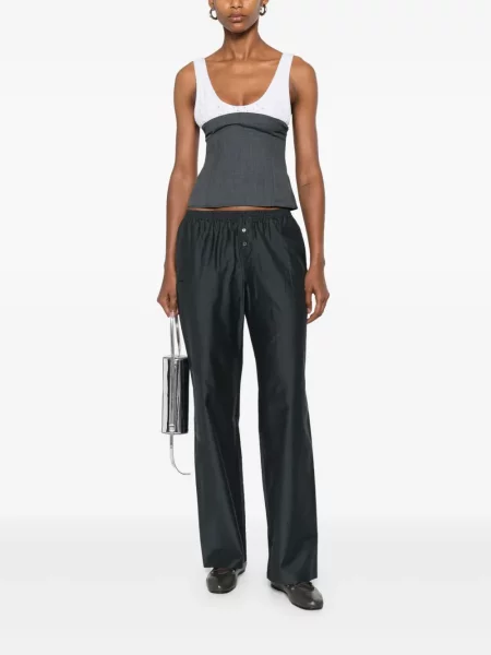 Pantaloni Paloma Wool de lână albastru