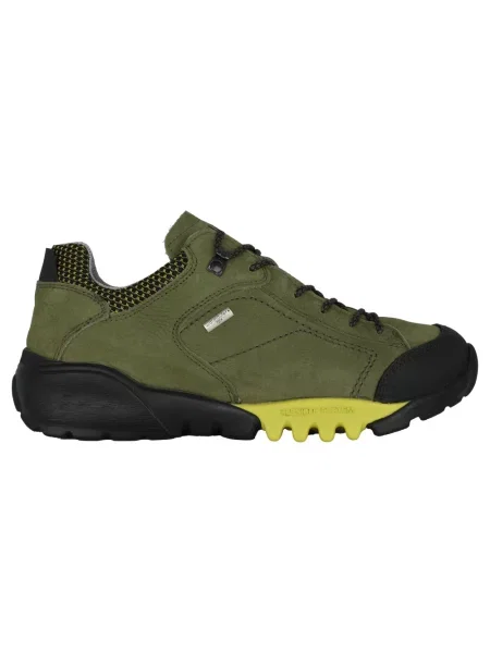 Sneakersy Waldläufer sznurowane skórzane wodoszczelne zielone