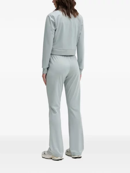 Pantaloni Adidas cu broderie cu dungi alergare negru