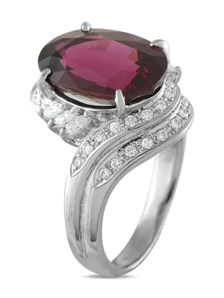 Inel Lb Exclusive cu garnet argintiu