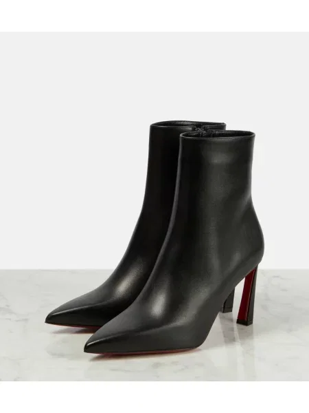 Cizme scurte Christian Louboutin din piele negru