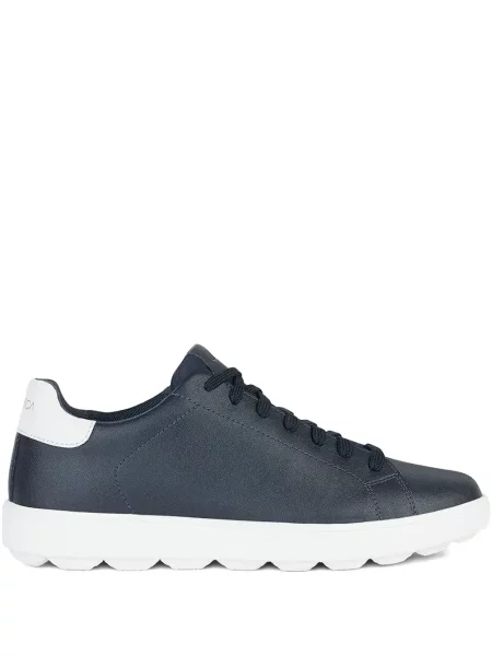Sneakerși Geox cu șireturi din piele