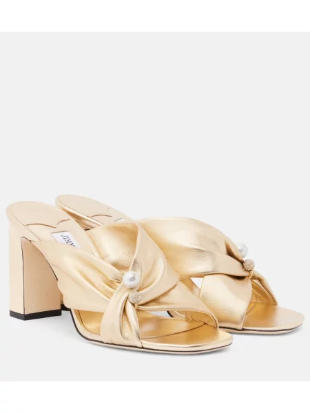 Papuci tip mules Jimmy Choo din piele