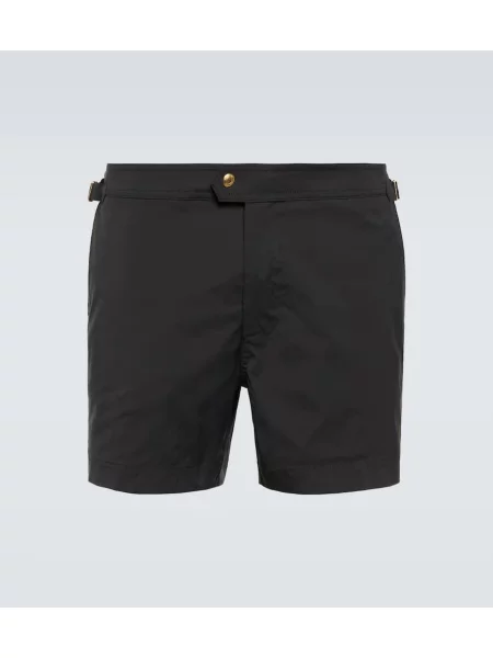 Plavalne hlačke Tom Ford z zaponko črna