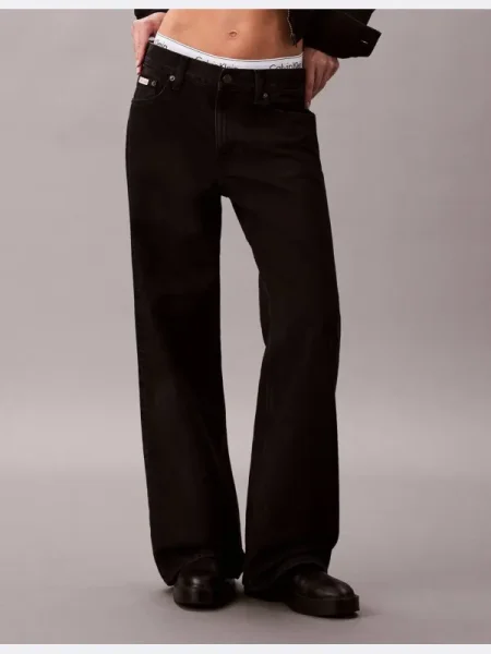 Calvin Klein Jeans Blugi | low waist negru