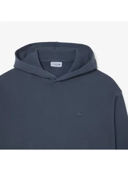 Lacoste Bluza Z Kapturem Loose Fit granatowa