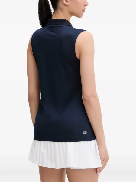 Ujjatlan pólóing Lacoste autogrammal kék