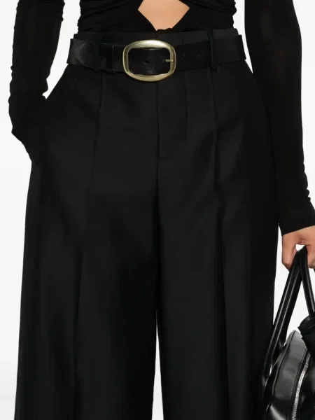 Pantaloni Alberta Ferretti plisate negru