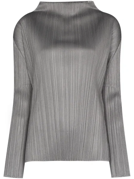 Plisirani top Pleats Please Issey Miyake siva