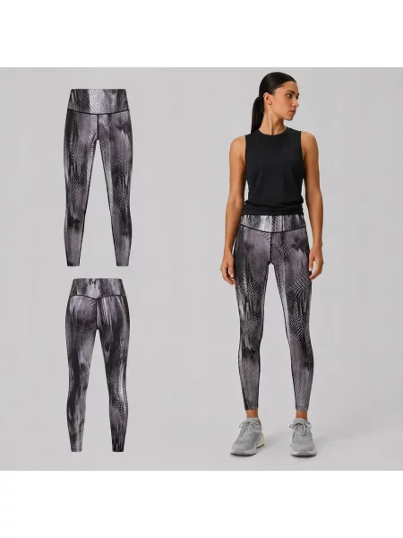 LEGGINSY 4F TRENINGOWE SZYBKOSCHNĄCE Z WYSOKIM STANEM szary