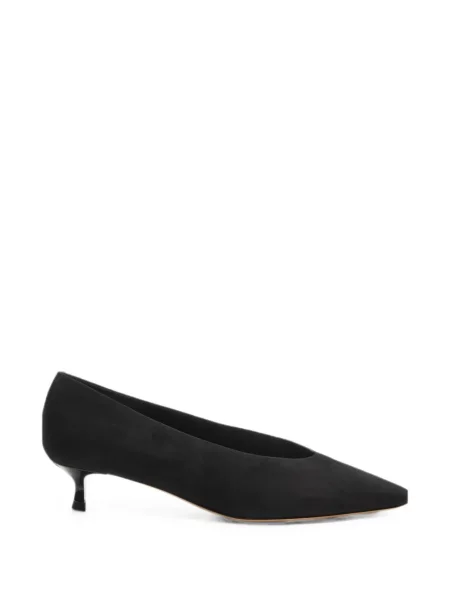 Pantofi cu toc Casadei din piele de căprioară negru