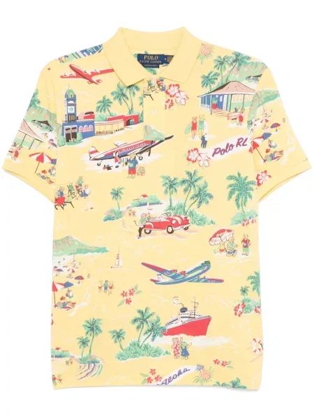 Polo Polo Ralph Lauren cu imagine galben
