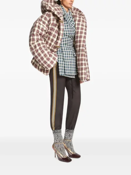 Geacă cu puf Dries Van Noten de flanelă