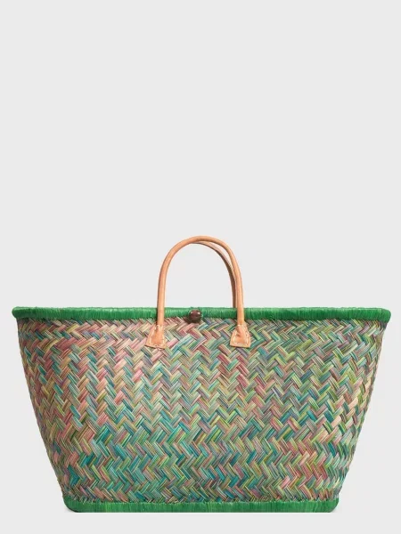Le Comptoir de la plage Пляжна сумка Солома зелений
