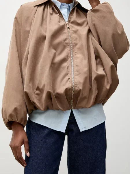 Answear.LAB kurtka oversize brązowa