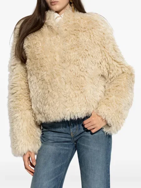 Długa kurtka Stand Studio z futerkiem