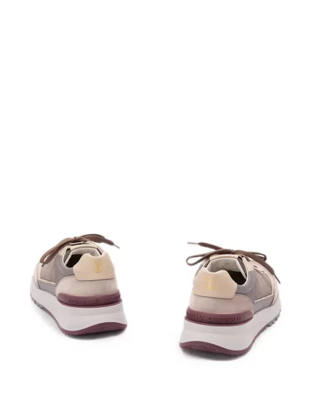 Sneakerși Brunello Cucinelli din piele maro