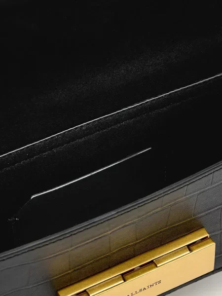 Шкіряна сумочка AllSaints чорний