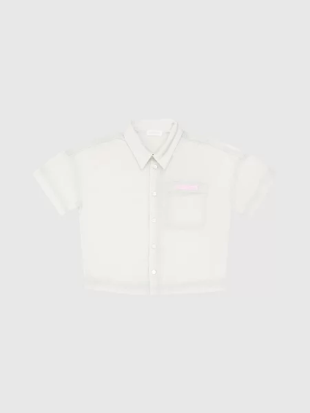 Детская рубашка Palm Angels зеленая