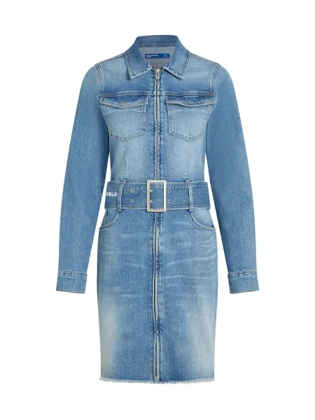 KARL LAGERFELD JEANS Obleka svetlo modra