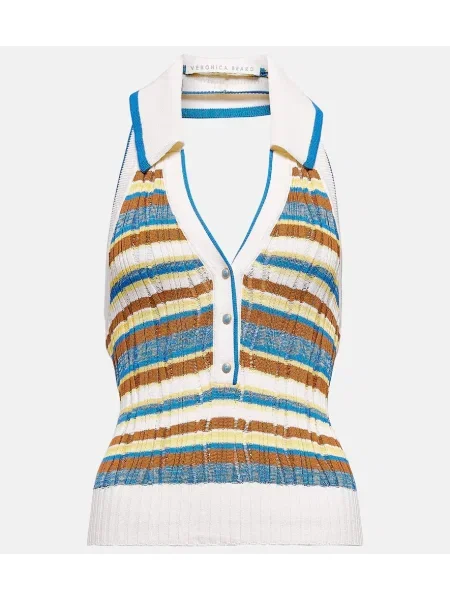 Top Veronica Beard cu gât halter