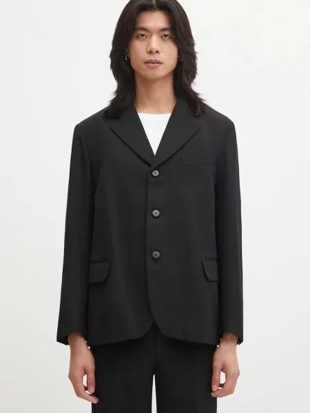 Sako s dodatkom vune Visvim VERDEAN JKT crna