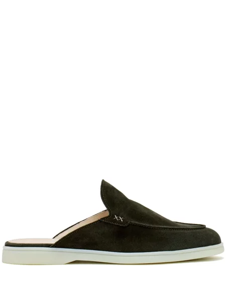 Pantofi loafer Forsa din piele de căprioară verde
