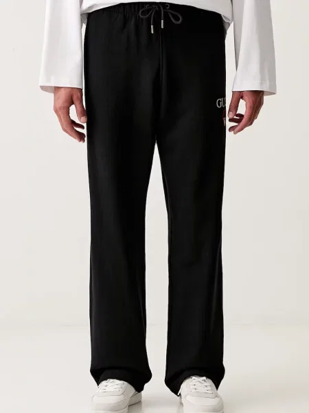 Guess Jeans pantaloni de trening pentru bărbați din negru