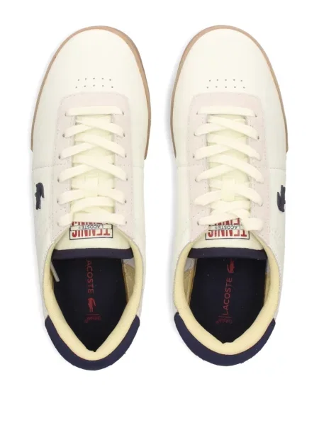Sneakerși Lacoste din piele alb