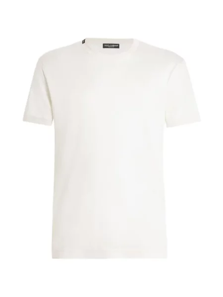 Tricou Dolce & Gabbana cu decolteu rotund alb