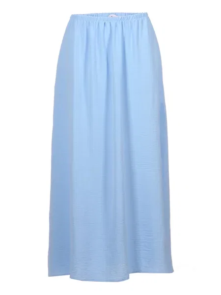 Лляна Спідниця міді LadyLike блакитний