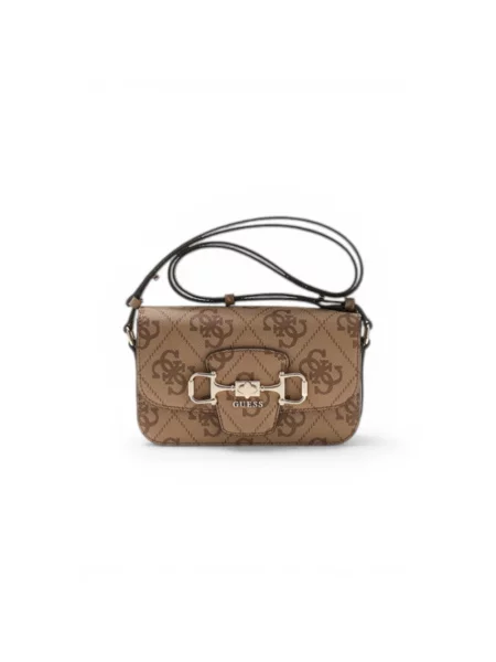 Guess torebka tote z imitacji skóry JANIE brązowa