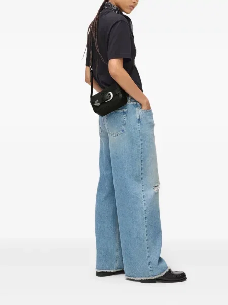 Чанта за през рамо Karl Lagerfeld Jeans с катарама черно