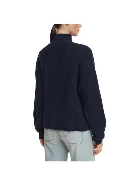 Tommy Jeans sveter dámsky s vlnou modrá