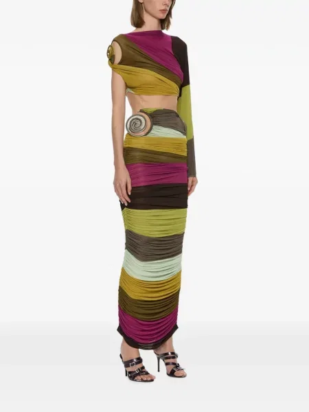 Fusta maxi Christopher Esber verde