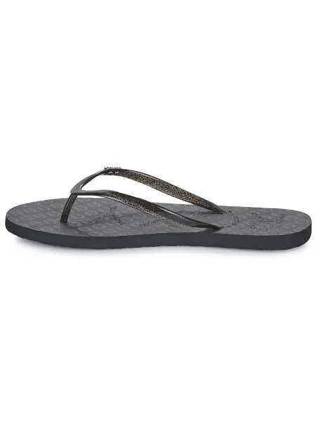 Șlapi Roxy cu strasuri negru